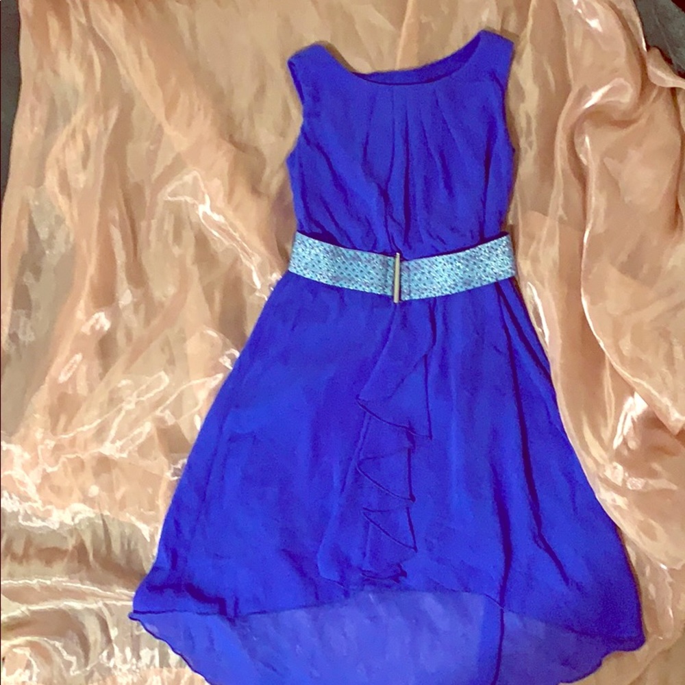 Girls royal blue dress, size 10